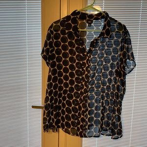 Black/tan women’s blouse size 20W